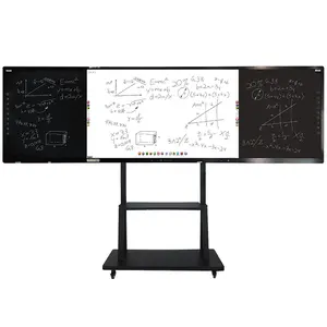led interactive flat panel smart board clever blackboard and whiteboard display for digital education