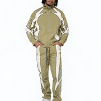 Chándal Personalizado para Hombre con Parches, Chaqueta con Capucha y Cremallera Completa, Pantalones Jogger, Secado Rápido, Ligero, Resistente al Viento, Reflectante, Ropa Deportiva Urbana