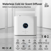 Diffuseur d'arômes à air froid sans eau 600 ml, machine aromatique commerciale compatible CVC, 17W, faible bruit 35 dB, pompe 10000 heures