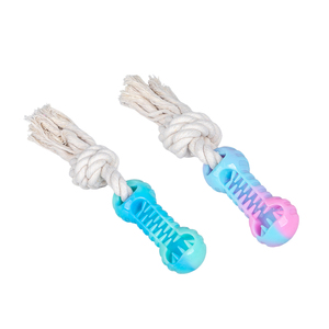 Fabricant en gros fournisseur d'animaux domestiques mangeoire à mâcher chien corde Tpr jouets ensemble - Product Image 6