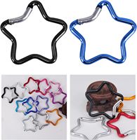 Mousqueton à étoiles en aluminium personnalisé en gros Mousquetons d'escalade Mousqueton à crochet Porte-clés