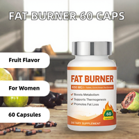 Capsules Brûle-Graisses Marque Blanche 650mg Supplément Thermogénique pour la Perte de Poids Extrait de Thé Vert CLA Stimulateur de Métabolisme OEM ODM 60