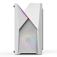 Casing Komputer Gaming LOVINGCOOL Mid ATX Tower Laris Manis Dengan Kaca Temper, Desain RGB untuk PC Gaming