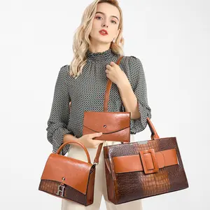 2022 New Style Large Capacity Waterproof PU Leather Luxury The Tote Shopping Bag