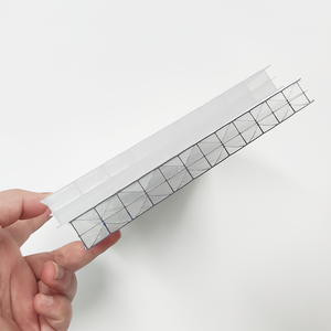Feuille de <span class=keywords><strong>polycarbonate</strong></span> en plastique transparent 4mm 10mm <span class=keywords><strong>Panneau</strong></span> de toit en <span class=keywords><strong>polycarbonate</strong></span> creux <span class=keywords><strong>fumé</strong></span> pour serre - Product Image 5