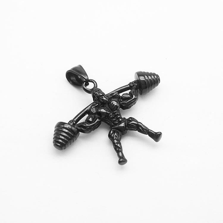 Black Single Pendant Without Chain