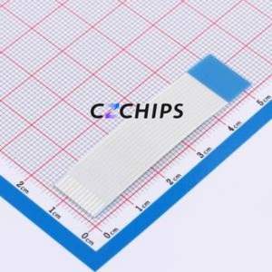 FFC-1.0-12P-50mm-B FFC Cable (Flexible Flat Cable) P=1mm Connector 12P 1mm 0.3mm Reverse - Product Image 2