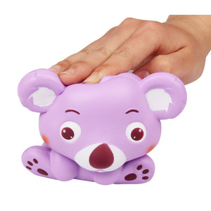 Lindo peluche de koala morado, figura de animal de dibujos animados de plástico suave para actividades promocionales - Product Image 5