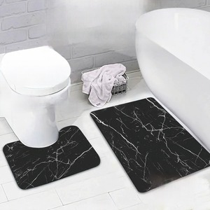 Tapis de sol en terre de diatomée à motif marbré, style luxe léger, pour salles de bain, absorbants, à séchage rapide, antidérapants, et - Product Image 3