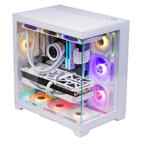 Nuevo diseño fresco Estuches de computadora & Tower PC Gabinete ATX PC Gaming Computer Chasis Full Tower Cyborg Desktop PC Case con ARGB Fan