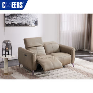 मनवाह ने गर्म बिक्री के रिक्लियर सोफा आधुनिक लक्जरी लिविंग रूम फर्नीचर मॉड्यूलर 3 + 2 इलेक्ट्रिक सेशनल चमड़े के सोफे सेट - Product Image 2