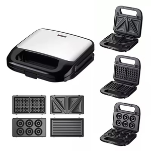 Sandwichera Anbolife <span class=keywords><strong>de</strong></span> 2 Rebanadas <span class=keywords><strong>de</strong></span> Acero Inoxidable con Placas Desmontables, 750W, 3 en 1, Tostadora y Waflera - Product Image 5
