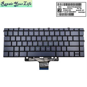 Clavier d'ordinateur portable rétroéclairé espagnol SP pour <span class=keywords><strong>HP</strong></span> pavillon X360 14-<span class=keywords><strong>DV</strong></span> 14-dv0003TX 14-DW 14-EK 13-BB SG-B0510-XEA clavier SN6193BL7 - Product Image 2