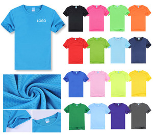 High Quality Wholesale 100% <b>Polyester</b> <b>Tshirts</b> Hand Feel Sublimation T Shirts Plain Custom Printing White Blank T-Shirt - Product Image 2