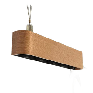 Étagère murale en bois avec crochets, porte-manteau et porte-chapeaux, organisateur pour porte d'entrée, couleur bois naturel, rectangulaire, installation facile - Product Image 5