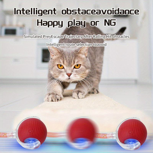 <b>Interactive</b> <b>Cat</b> <b>Toy</b> Ball with Replaceable Tail Automatic Moving <b>Cat</b> <b>Toys</b> Indoor Electric <b>Interactive</b> Rolling Ball for Dog <b>Cat</b> - Product Image 5