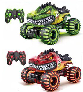 <span class=keywords><strong>Giocattoli</strong></span> <span class=keywords><strong>Monster</strong></span> <span class=keywords><strong>Truck</strong></span> DWI Dowellin, 360 ° Auto RC Acrobatiche con Dinosauri Rotanti, Musica, 2 Batterie e Luci LED Stroboscopiche Wireless - Product Image 5