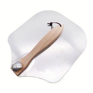 Accessoires de cuisine modernes et abordables pour la <span class=keywords><strong>maison</strong></span>, pelle à <span class=keywords><strong>pizza</strong></span> faite <span class=keywords><strong>maison</strong></span>, outils à <span class=keywords><strong>pizza</strong></span> en aluminium avec manche en bois - Product Image 3