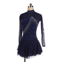 Enfants scène danse porter Costume filles Sequin strass danse Figure patinage sur glace robe gymnastique vêtements