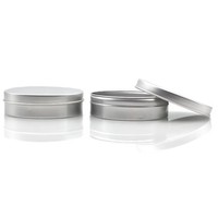 Druckdeckel Silber 5g-180g Aluminium Kosmetikdosen 30ml für Puder, Balsame, Peelings, Tee, Süßigkeiten, Deodorant, Creme, Blechdosen