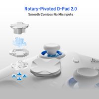 Manette sans fil Flydigi Direwolf 4 avec base de charge, compatibilité multiplateforme, manette de jeu pour PC, Switch, Android