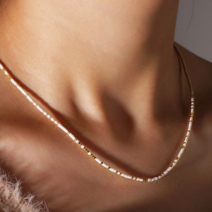 Collares Delicados de Cuentas Pequeñas de la <span class=keywords><strong>Serie</strong></span> Go2boho para Mujer, Diseño Hecho a Mano, Regalos de Boda de Hawái - Product Image 1