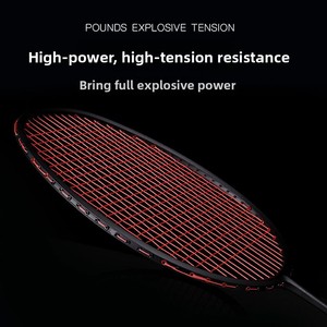 Raqueta de Bádminton Ultraligera de 72g, Alta Rigidez, Empuñadura de PU, Raqueta Individual para Aficionados y Jóvenes, Fibra de Carbono, Venta al por Mayor - Product Image 3