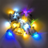Nouvelle lampe LED en plastique ultra-lumineuse à bouton-poussoir autobloquant, lumière jaune chaude, interrupteur enfichable, mini, faite à la main