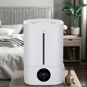 Pelembap udara Mini portabel 220ml, Humidifier kabut sunyi Mini kapasitas besar, pelembap udara Desktop USB untuk kamar tidur, dengan lampu suasana - Product Image 3