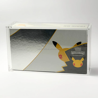Étui en acrylique pour la collection Ultra Premium du 25e anniversaire de Pokémon, avec couvercle magnétique