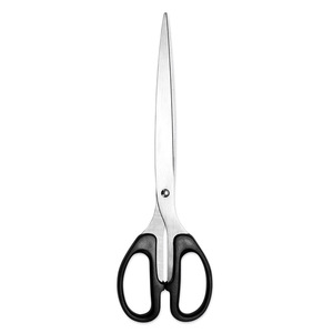 Stainless Steel Office Scissors 10 Inch Straight Head Black Home Use Paper Cutting - Product Image 4