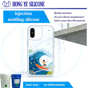 Étui de protection <span class=keywords><strong>transparent</strong></span> pour téléphone en <span class=keywords><strong>silicone</strong></span> liquide MJ-2130, étanche et anti-chute - Product Image 2