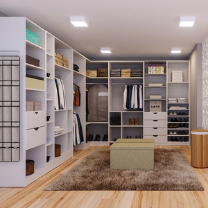 Lemari Rias Kaca Logam Mewah Lemari Lemari Pakaian untuk Aksesori Lemari Pakaian Kamar Tidur - Product Image 4