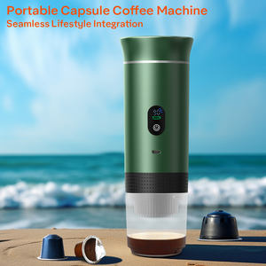 Cafetière Portable <span class=keywords><strong>broyeur</strong></span> électrique Rechargeable en aluminium Mini moulin à café expresso Machine à café auto-chauffante - Product Image 2