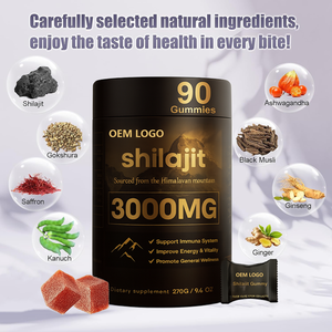 Gummies à base de Shilajit pour adultes - Soutien immunitaire, gestion de l'énergie et soutien des os et des articulations - 100% Shilajit de l'Himalaya - Product Image 3
