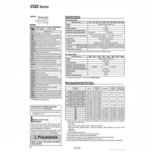 Cilindro compacto SMC, piezas neumáticas de - Product Image 1