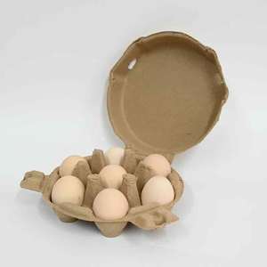 Solution complète d'emballage d'œufs : Barquette en pulpe biodégradable 2-20 alvéoles, antichoc, empilable, prête pour la logistique mondiale - Product Image 4