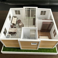 Conteneur habitable en acier extensible à double aile de 20 et 40 pieds, 3 chambres, salle de bain complète, bureau, villa extérieure, usage scolaire