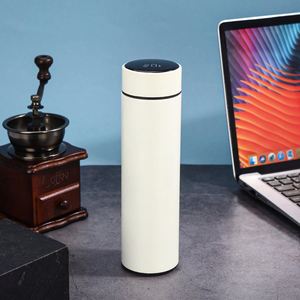 ขวดน้ำอัจฉริยะสแตนเลส 304 ขนาด 500 มล. พร้อมจอแสดงอุณหภูมิ LED กระติกน้ำร้อนแบบพกพา ของขวัญต้อนรับอัจฉริยะ - Product Image 4