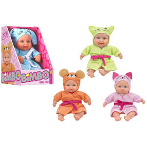 Bambola da 21 cm con accappatoio per animali assortito - Product Image 1