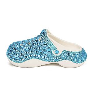 Sandalias Planas con Pedrería de Neón, Suela Gruesa, Plataforma para Exteriores y Hogar, Zapatos Sepatu 2025, Pantuflas - Product Image 2