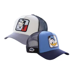 Baseballmütze farbige Mütze Baseball individuelle Baseball-Gitter Trucker-Mützen Hüte