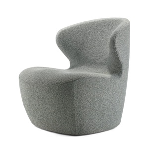 Fauteuil d'appoint moderne avec mousse ignifuge et revêtement en tissu, fauteuil lounge individuel ergonomique et rembourré - Product Image 6