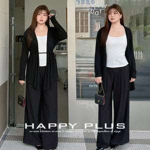 Cárdigan de Punto para Mujer Runqi N9337, Elegante, Negro, con Lazo, Color Sólido, Talla Grande, Ropa de Otoño para Mujer Adulta - Product Image 4