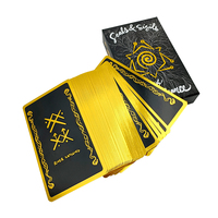 Fabricant de cartes d'affirmation d'estampage en or de luxe avec logo personnalisé Affirmations avant et arrière en papier