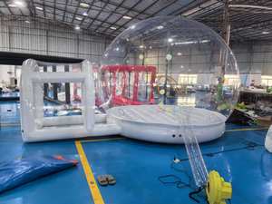 Cupola Gonfiabile per Feste Tenda a Bolla Gigante da Esterno Trasparente <span class=keywords><strong>con</strong></span> <span class=keywords><strong>Palloncini</strong></span> <span class=keywords><strong>Casa</strong></span> Gonfiabile a Bolla per Saltare - Product Image 2