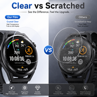 Pelindung Layar Kaca Tempered Anti Spy Anti Blue Light 9H HD Jernih Kompatibel dengan Huawei Watch GT Runner 2 Grosir