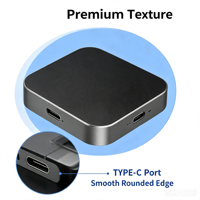 Hard Disk Eksternal SSD Magnetik Warna Hitam Oranye Grosir Pabrik 120gb 240g 1tb 2tb USB3.0 Tipe-C