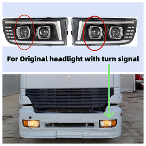 Phares de projecteur à double lentille LED en gros d'usine pour camions <span class=keywords><strong>Mercedes</strong></span>-Benz <span class=keywords><strong>Actros</strong></span> MP1 EURO 1996-2015 - Product Image 2