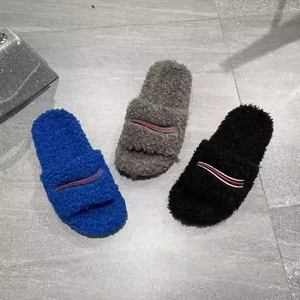 Sandales à plateforme pour femmes, fourrées, avec broderie, talons chauds - Product Image 5